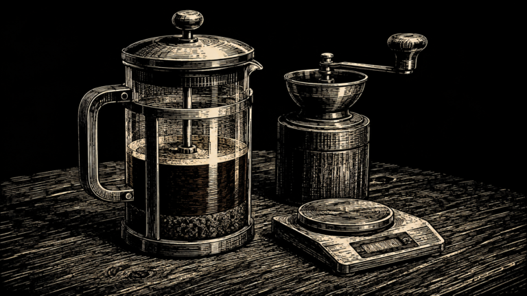 French Press Kaffee zubereiten
